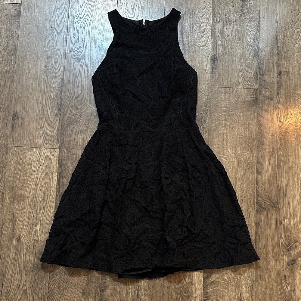 Elegant Black Lace Dress
